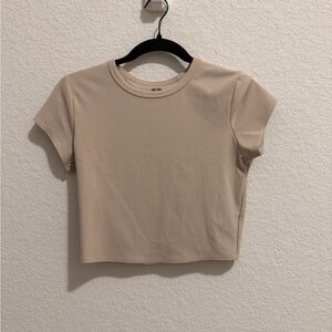 Beige Women's Crop Top